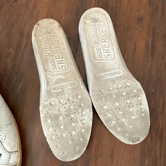 GOLDEN GOOSE Men's Super-Star w Perforated Star White/Taupe Leather/Suede - Picture 11 of 14